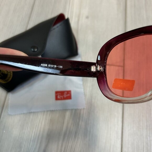 NEW Ray Bans Jackie Ohh Sunglasses With Case Rose Gradient UV - Picture 6 of 8